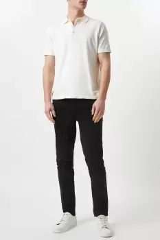 Mens Slim Fit Black Chino Trousers