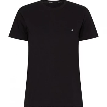 Calvin Klein Small Ck C-Neck Top - CK Black