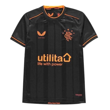 Castore Rangers Third Shirt 2020 2021 Junior - Black