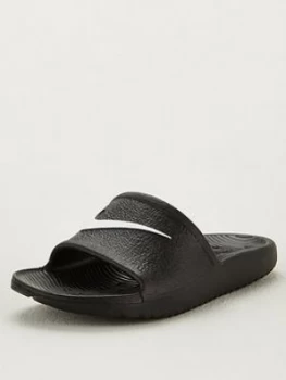 Nike Childrens Kawa Shower Slider - Black/White, Size 1.5