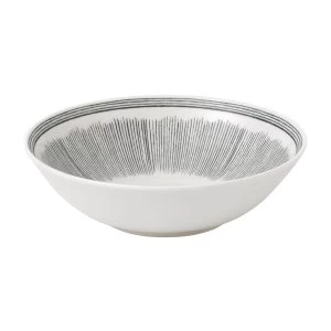 Royal Doulton Ellen DeGeneres Grey Lines Cereal Bowl Grey