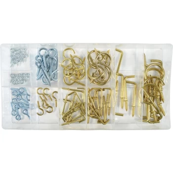 92 Piece Hook & Eye Bolt Assortment Kit