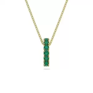 Exalta pendant, Green, Gold-tone Plated 5644308