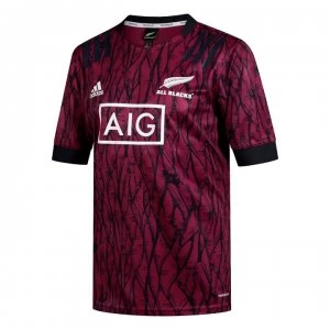 adidas New Zealand All Blacks Mens Training Shirt 2020 - Burgundy