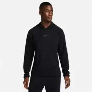 Nike Pro Dri-FIT Mens Fleece Fitness Pullover - Black