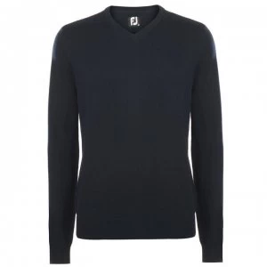 Footjoy Wool V Neck Jumper Mens - Navy