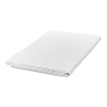 Bedeck of Belfast Fine Linens 300TC Plain Dye Flat Sheet - WHITE