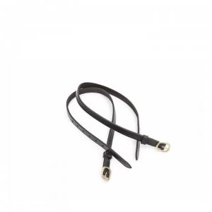 Shires Leather Spur Strap Adults - Black