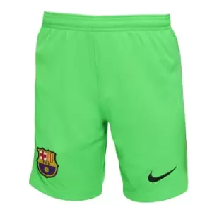 2021-2022 Barcelona Home Goalkeeper Shorts (Green)