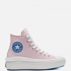 Converse Womens Chuck Taylor All Star Anodized Metals Move Hi-Top Trainers - Pink - UK 3