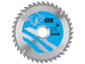 OX Tools OX-TCTW-1903040 OX Wood Cutting Circular Saw Blade 190mm x 30 x 40T ATB