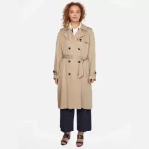 Tommy Hilfiger Womens Tencel Trench - Beige - UK 12