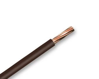 Zexum Brown 1.5mm 7 Strand 17A Single Core 6491X H07V-R Round Power PVC Insulated Conduit Wire - 10 Meter