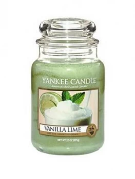 Yankee Candle Large Jar Vanilla Lime Scented Candle 623g