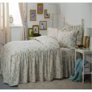 Belledorm Bluebell Meadow Fitted Bedspread (Double) (Ivory)