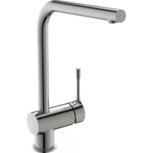 Ideal Standard Ceralook Mono Mixer Kitchen Tap L-Shape Storm in Silver Brass