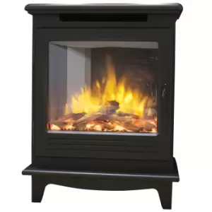 Suncrest Morpeth Classic 2000W Matt Black Cast Iron Effect Electric Stove