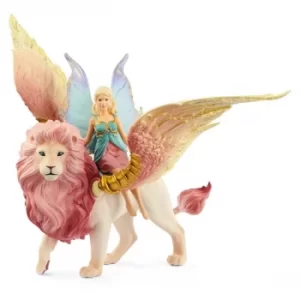 Schleich Bayala Fairy in Flight on Winged Lion Toy Figure Set