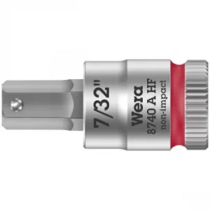 Wera 05003387001 8740 A HF Zyklop In-Hex 1/4" Bit-Socket 7/32" x 28mm