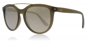Vogue VO5134S Sunglasses Opal Olive Green 25305A 55mm