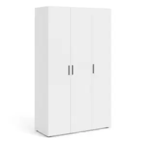 Pepe Wardrobe with 3 doors in White - White