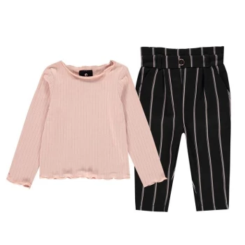 Firetrap 2 Piece Trouser Set Baby Girls - Checked