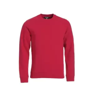 Clique Unisex Adult Classic Plain Round Neck Sweatshirt (3XL) (Red)