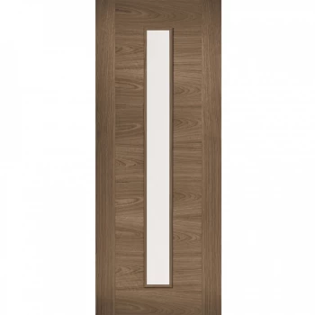 LPD Sofia Fully Finished Walnut Glazed Internal Door - 1981mm x 686mm (78 inch x 27 inch)