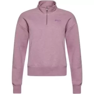 Superdry quarter Zip Top - Purple