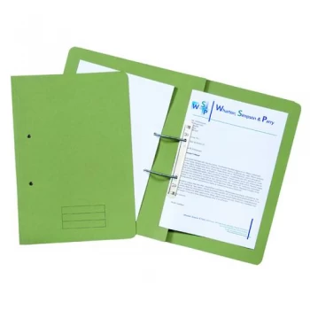 Spiral Files 285gsm Foolscap Green Pack of 50 TFM50-GRNZ