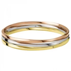 Ladies Calvin Klein Two-tone steel/gold plate Small Exclusive Bangle