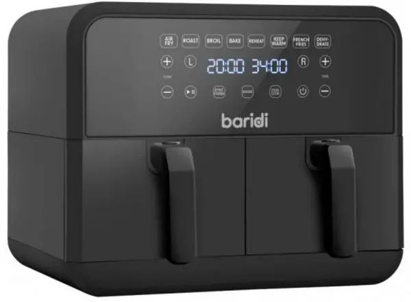 Baridi DH172 8 In 1 8L Dual Zone Air Fryer