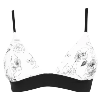 Firetrap Strap Bikini Top Ladies - White L Flwr Pr