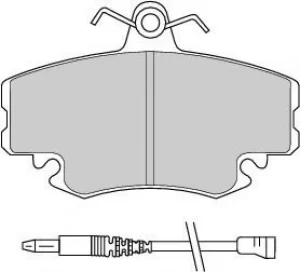 Ferodo FDB845 Brake Pad Set Front Axle Premier Car