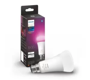 PHILIPS HUE White & Colour Ambiance Bluetooth LED Bulb - B22, 1600 Lumens, White