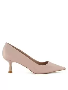 Dune London Dune Wf Angelina Kitten Heel Court - Blush, Pink, Size 4, Women