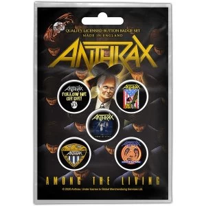 Anthrax - Among the Living Button Badge Pack