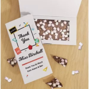 Personalised Thank You Teacher Chocolate Card