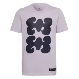 adidas Marimekko Graphic T-Shirt Kids - Purple