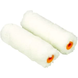 Wickes Mini Emulsion Medium Pile Roller Sleeve 4" - Pack of 2