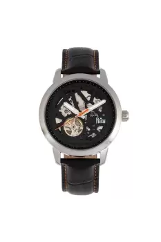 Rudolf Automatic Skeleton Leather-Band Watch