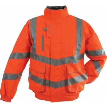 Hi-visibility Bomber Jacket, Orange (L) - Pulsarail