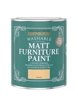 Rust-Oleum Matt Furniture Paint Mustard 750Ml