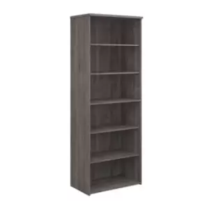 Universal bookcase 2140mm high with 5 shelves - grey oak