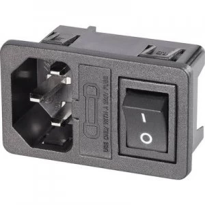 IEC connector 59JR Series mains connectors 59JR Plug vertical mount