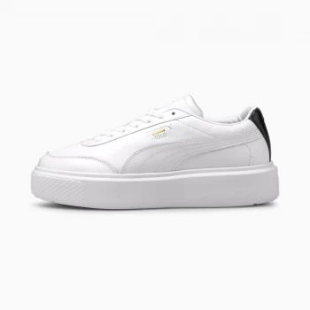 PUMA Oslo Maja Womens Trainers, White/Black Size 6 Shoes