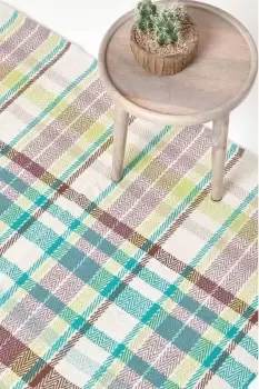 Wilson Handwoven Tartan Cotton Rug