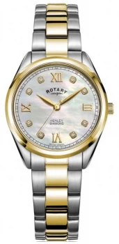 Rotary Womens Henley Diamond Set Dial Two-Tone Bracelet Watch