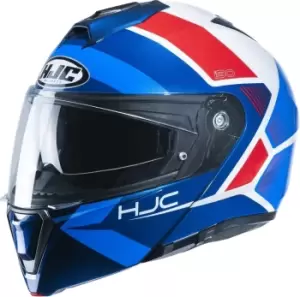 HJC i90 Hollen Helmet, white-red-blue Size M white-red-blue, Size M