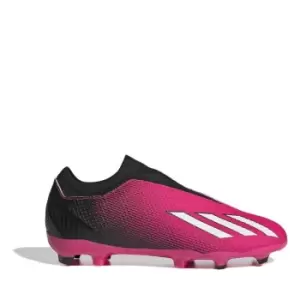 adidas X. 3 Firm Ground Football Boots Juniors - Pink